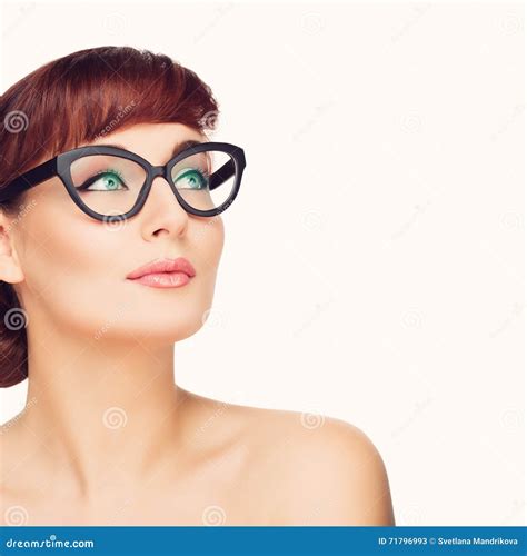 Beautiful Girl In Glasses Stock Image Image Of Clean 71796993
