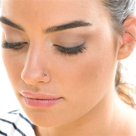 Nose Stud Nose Piercing Small Nose Stud Nose Ring Dainty Etsy
