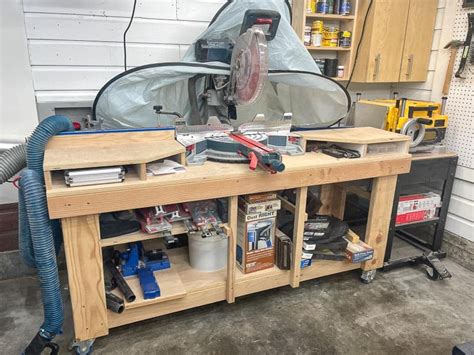 Diy Miter Saw Station With Plans The Handymans Daughter