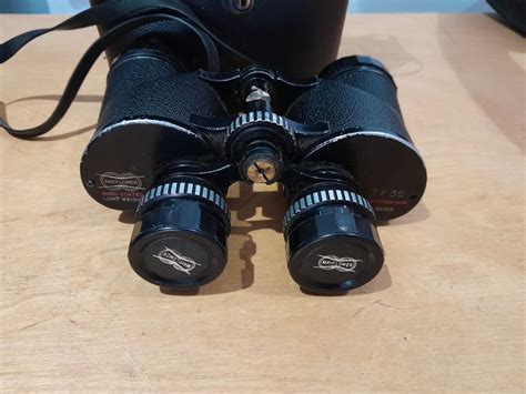 Lot 113 Vintage Mayflower Hard Coated Light Weight Binoculars With Case