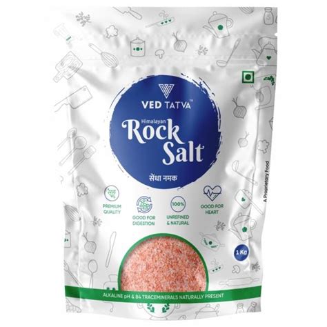 ved tatva himalayan pink rock salt sendha namak 1 kg jiomart