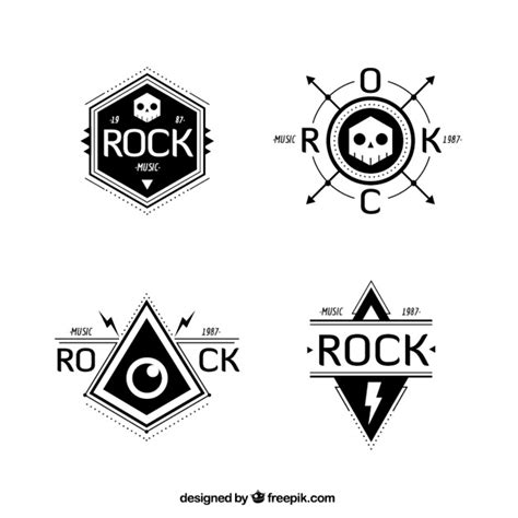 Rock Band Logo Collection Vector Free Download