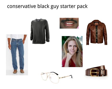 Conservative Black Guy Starter Pack Starterpacks
