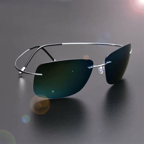Zjhzqz Screwless Frameless Ultra Light Hingeless Sunglasses Rimless Pure Titanium High Quality