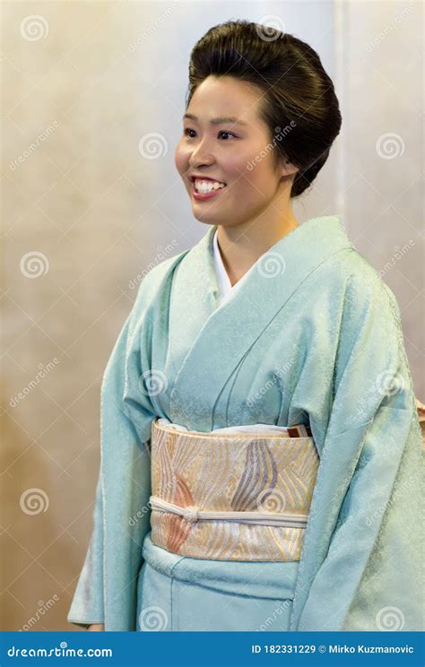 Beautiful Japanese Maiko Geisha Apprentice Girl In Kyoto Japan Editorial Stock Image Image Of