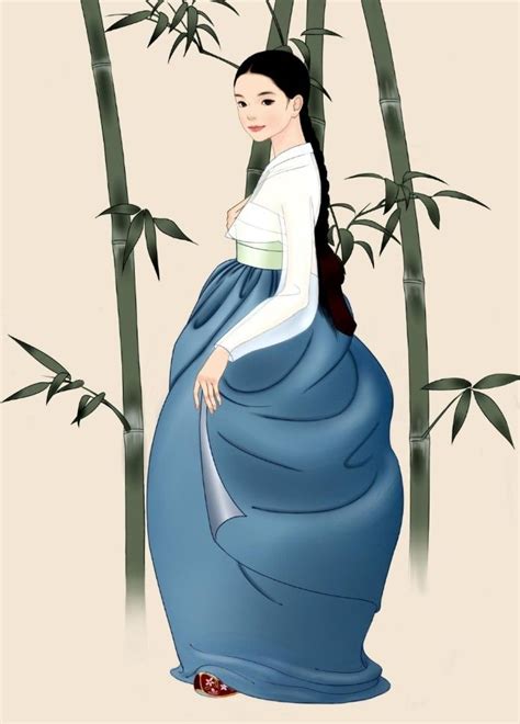 Hanbok Illustration 패션 일러스트 한국의 미술 전통 의상