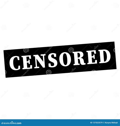 Word Censored Displayed On The Screen Illustratio Vector Illustration