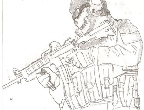 Top 10 Printable Call Of Duty Ghost Coloring Pages
