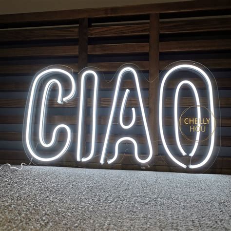 Ciao Led Neon Sign Custom Neon Sign Neon Light Sign Bedroom Etsy