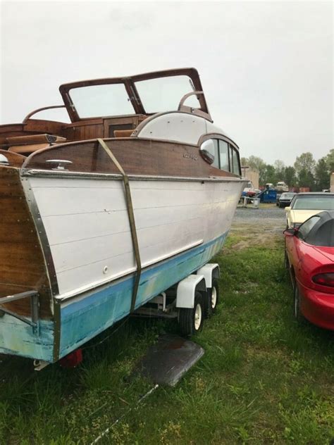 Aft cabin, pilothouse, power cruisers, cruisers boats for sale. 1957 Chris Craft 24 ft Cabin Cruiser with trailer - Chris ...