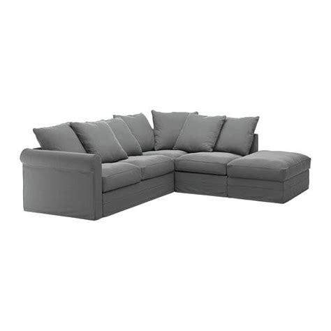 Comfortable approach to a cozy, traditional reclining couch with thick and comfy seat cushions. GRÖNLID Sectional, 4-seat corner - with open end, Sporda ...