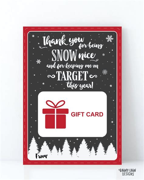 Gift Card Holder Christmas Gift Keeping me on Target Gift | Etsy | Printable gift cards, Gift 