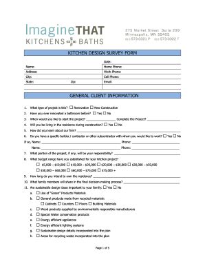 Kitchen Design Client Questionnaire - Kitchens Design, Ideas And Renovation