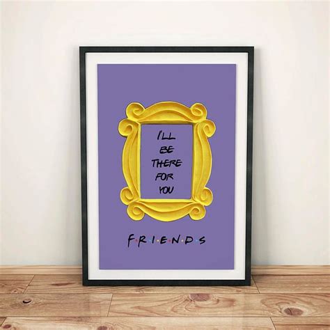 Friends Tv Show Printable Poster Friends Peephole Frame Etsy