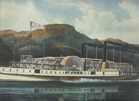 Hudson River Steamboat Artwork By Currier And Ives