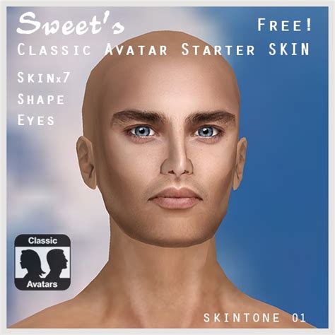 Second Life Marketplace Sweets Free Male Classic Skin 1