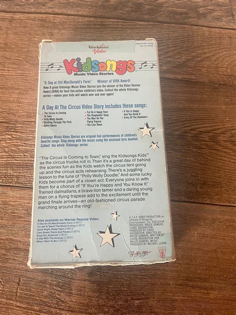 Vintage Kidsongs Vhs Movie A Day At The Circus 1987 Etsy Canada
