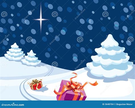 Christmas Night Stock Vector Illustration Of Shiny Event 3648704
