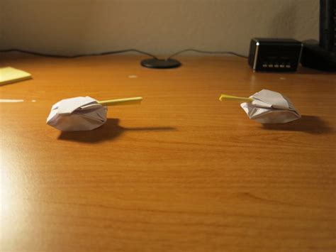 How To Make A Mini Paper Tank 2 Tanks Out Of One Sheet Of Paper 8