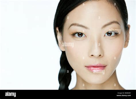 Face Of A Young Chinese Woman Stock Photo Alamy