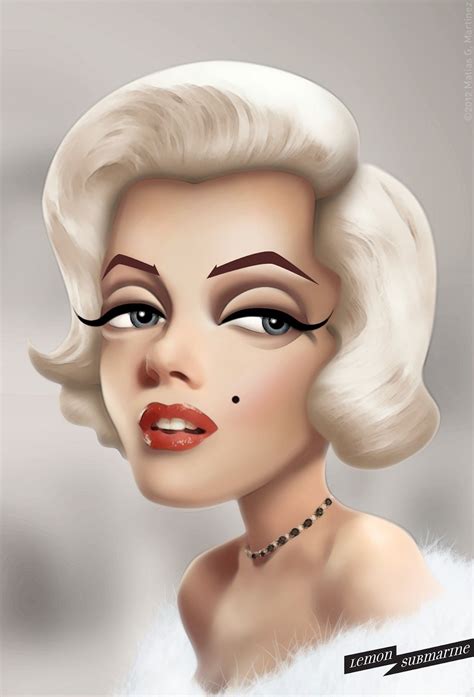 Matias G Martinez Marilyn Monroe Artwork Celebrity Drawings Caricature