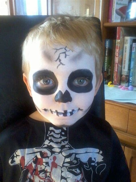 We did not find results for: Skeleton face paint | Boy halloween makeup, Halloween ...
