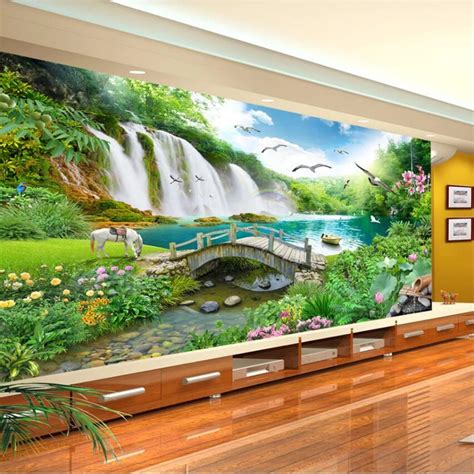 Buy Beibehang Wonderland Waterfall Water Wealth