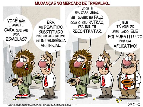 #Charge: Mudanças no mercado de trabalho - Blog do AFTM