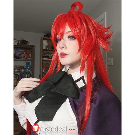 High School Dxd Rias Gremory Red Cosplay Wig