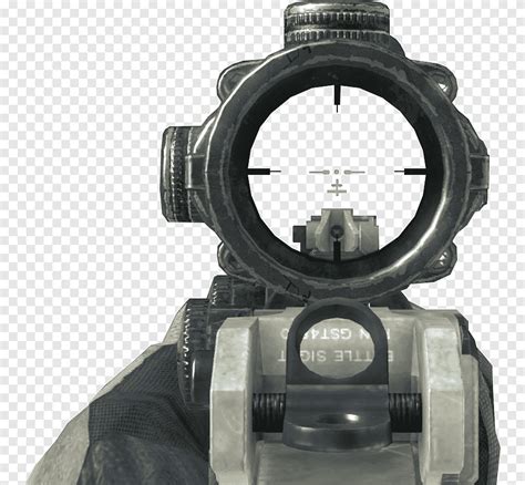 Black Rifle Scope Telescopic Sight Icon Snipers Aim At The Target