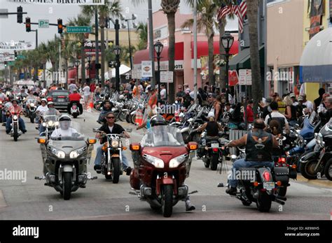 Daytona Beach Floridamain Streetbike Weekmotorcycle Motorcycleseventcelebrationannual