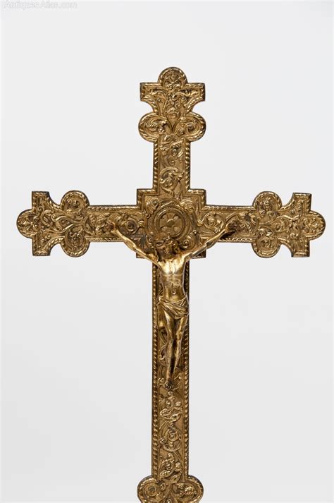 Antiques Atlas - Antique Gilt Ecclesiastical Cross / Crucifix