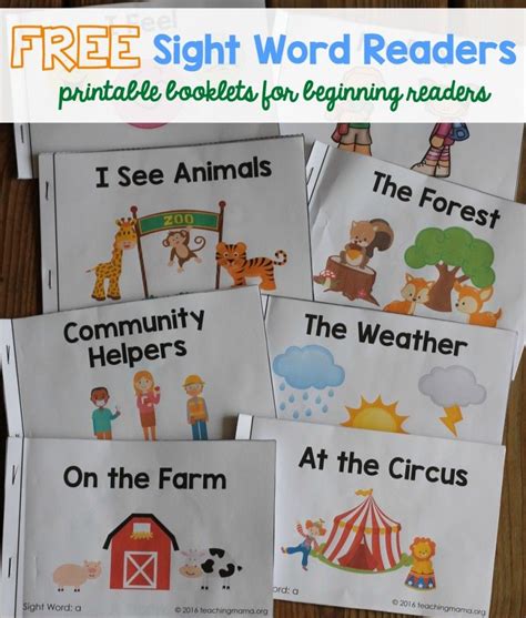 Printable Learn To Read Books