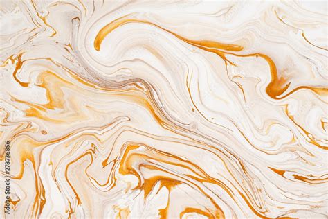 Marble Golden Orange And White Raster Texture Mineral Stone Macro