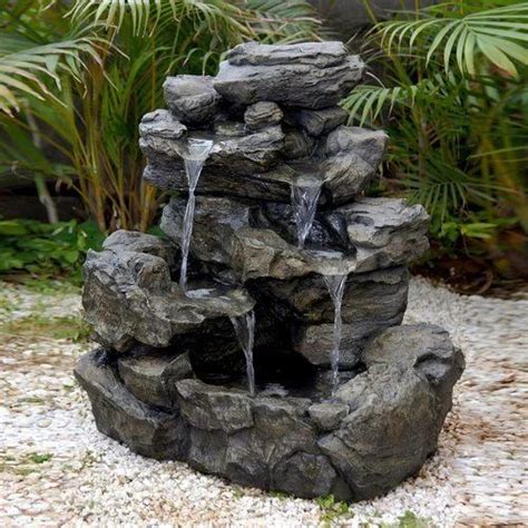 How To Build A Water Fountain With Rocks Builders Villa