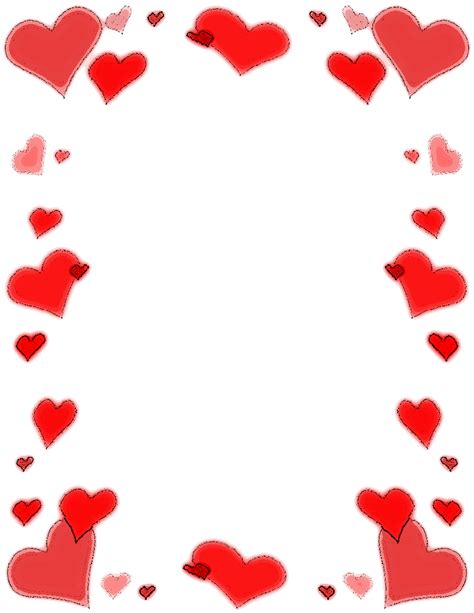 Love Heart Page Border Clipart Best