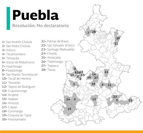 Mapa De Puebla Mexico