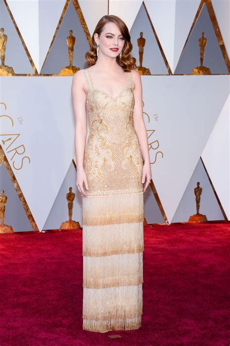 Emma Stone Oscars 2017 Red Carpet In Hollywood