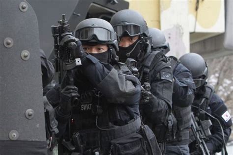 South Korean Special Metropolitan Police Participate In An Anti Terror