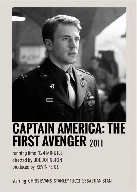 Captain America The First Avenger Polaroid Poster Marvel Movie