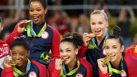 Us Womens Gymnastics Team Wins Gold In Rio