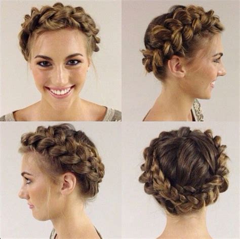 Normal Braid Wrapped Around The Head Crown Hairstyles Braided Crown