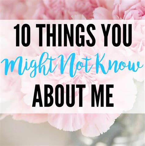 10 Things You Might Not Know About Me The Beginning Of Wisdom Images