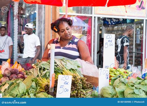 African Woman Sells Vegetables Editorial Image Image Of Food Trade