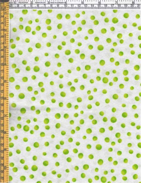 Green Polka Dot Fabric From In The Beginning Fabrics By The Etsy
