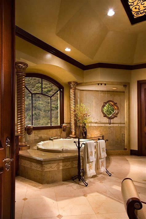 21 Luxurious Bathroom With Dream Tubs Bathroom Design Luxury Tuscan Bathroom Decor Beautiful