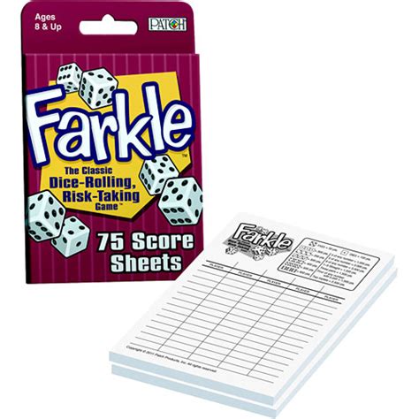Farkle Score Sheets Raff And Friends