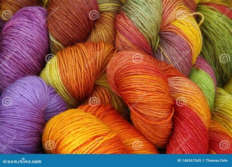 Wool Balls With Different Colours Stock Image Image Of Handmade