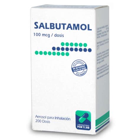 Salbutamol LF 100 mcg / Dosis Inhalador Bucal 200 Dosis