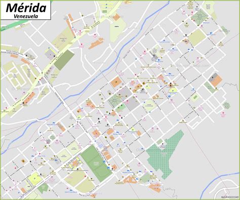 Mapa De Mérida Venezuela Mapas Detallados De Mérida